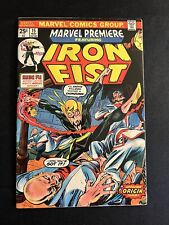 Marvel Premiere #15 - 1st Iron Fist WITH MVS - Marvel Comics 1974 (4.0-4.5) picture