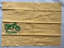 Vintage Kawasaki Motorcycle Shop Towel Mechanic “Let The Good Time Roll” picture