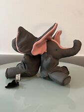 SANDY VOHR'S LEATHER ZOO Heavy elephants BOOKENDS picture