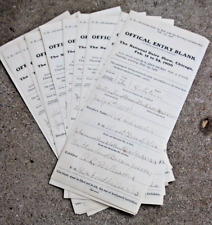 1906 National Dairy Show Chicago Lot of 14 Official Entry Blanks Used Holstein picture