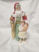 Avon Porcelain Christmas Santa Girl Ceramic Figurine Father Christmas Image 1995 picture