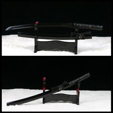 Hand forge black 9260 spring steel Japanese Samurai Sword Wakizashi full tang. picture