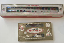 NOS Vintage Spot Lite Miniature 40 Christmas Lights Push In Flashing + Extras picture
