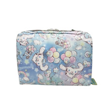 New Cinnamoroll Sanrio Lesportsac BLUE Balloon LARGE Pouch Cosmetic Makeup Case picture