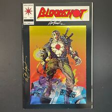 Bloodshot 1 SIGNED Bob Layton Kevin VanHook Valiant 1993 chromium comic book picture