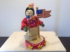 2003 House of Hattan Patriotic 4th of July Snowman Figurine picture