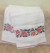 Rare Ukrainian Rushnyk Rushnik Vyshyvanka Ukraine  Old Hand Embroidery Towel #1 picture