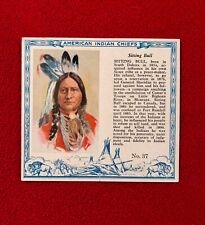 Sitting Bull card # 37 Redman Tobacco,American Indian card series picture