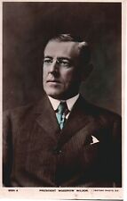 VINTAGE POSTCARD REAL PHOTO CARD OF PRESIDENT WOODROW WILSON c. 1913 picture