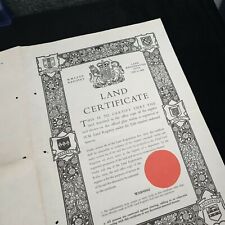 Rare HM Queen Elizabeth II ERII Royal Crown Land Grant Royalty Document Seal UK  picture