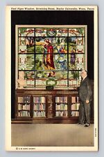 Waco TX-Texas, Pied Piper Window, Browning Room, Antique, Vintage Postcard picture