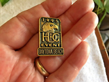 Harley Davidson Owners Group HOG 1995 Brass Daytona Beach Event Pin picture