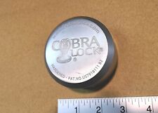 Cobra satin heavy steel puck lock housing without lock and keys - New picture