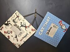 2 DR. SEUSS CAT IN THE HAT PHOTO FRAMES  4x6