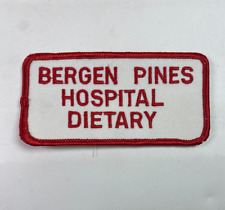 Bergen Pines County Hospital Dietary New Jersey Paramus Medical Center Patch D2 picture