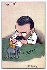 Shepherd Artist Signed Postcard Mr. Kipling Ink Pots Oilette Tuck's c1910's picture