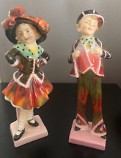 Royal Doulton Pearly Girl & Boy Figurine Set HN 2036 &  HN 2035 picture