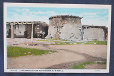 1920s Mountainair New Mexico Fort Manzana Fred Harvey Postcard picture