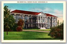 Vintage Linen Postcard - Senior Hall Madison College Harrisonburg VA - Unposted picture