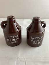 Redwear Figural Vintage Little Brown Jugs  Salt And Pepper Shakers picture