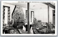 Vintage Postcard Cozy Corner Torrer Lodge Montrose Bible Conference Pennsylvania picture