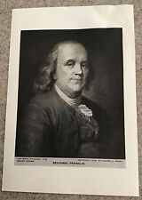 Antique Perry Picture Of Benjamin Franklin. Very Rare. The Perry Pictures #110 picture