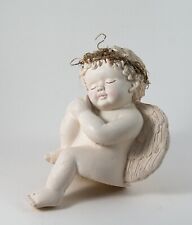 Dreamsicles Musical Cherub Angel Dreaming Porcelain Shelf Sitter 5.5