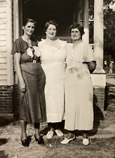 Vintage 1940s Ladies Women Fashion Dresses Shoes Original Old Real Photo P11r20 picture