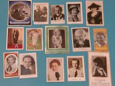 15 ANTIQUE FAMOUS ACTORS TRADING CARDS TOBACCO FOOD ADVERTISING picture