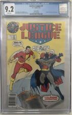 Justice League (1987) #3 CGC 9.2 Test Logo Variant Booster Gold Cameo picture