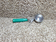 Vintage POLAR WARE Ice Cream Scooper Stainless Steel Green handle picture