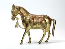 Beautiful Vintage handmade solid Brass Horse Statue art sculpture figurine picture