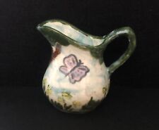 Vintage Miniature Pitcher Collectible Handpainted Butterfly picture