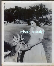 Vintage 1956 photo PATRICIA MEDINA  & Goat STRANGER AT MY DOOR Republic Pictures picture