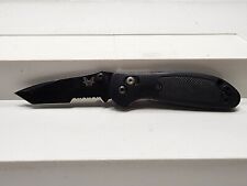Benchmade Knife Mel Pardue 154cm Black Serrated Folding Clip Liner Lock Pocket picture