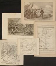 Collection Of 5 Civil War Prints/Maps Battle Of Manassas/Bull Run 1862-1881 picture