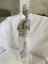 Lladro Porcelain Figurine Walk with the Dog #4893 Lady Dog & Parasol EXCELLENT picture