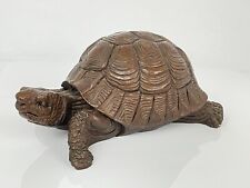 Resin Realistic Turtle/Tortoise Sculpture Figure Hand Carved & Signed picture