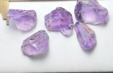 223 Crt / 5 Piece / Beautiful Natural Rough  Amethyst From Africa Mine, picture