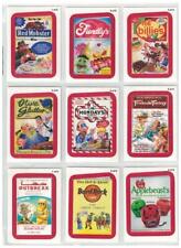 2013 WACKY PACKAGES ANS 11 RED BORDER HOBBY CHASE SET 9 CARDS RUDE FOODS picture