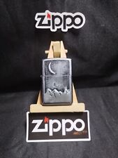 Vintage Zippo 2000 Marlboro Crescent Moon/Mountains Lighter,Never Lit,  picture