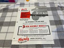1959 Original Willy Jeeps King Winches Sales Ad Flyer 758 picture