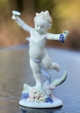 Vtg Autumn Cherub Metzler & Ortloff  Porcelain Figurine #6772 Germany picture