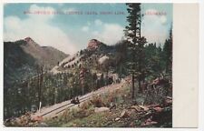 Aerial View Devil's Slide Cripple Creek Short Line Colorado Antique Postcard picture