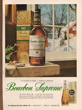 Vintage 1963 Original Color Ad, Bourbon Supreme, Back Side Holiday Inn, Retro picture