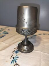 Vintage Meriden Silver Plate Co Pewter Goblet picture