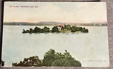 Nagawicka Lake WI Island with Home postcard Wisconsin Delafield Waukesha County picture