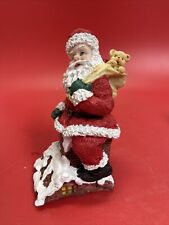 Vintage Wang’s International Resin “Santa At Chimney” Christmas Figure picture