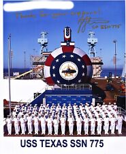 USS TEXAS SSN 775 US Navy submarine 8x10 photo signed by commanding Officer picture