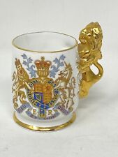 Crown Staffordshire Arthur Fowker Coronation Queen Elizabeth 1953 Cup Gold Lion picture